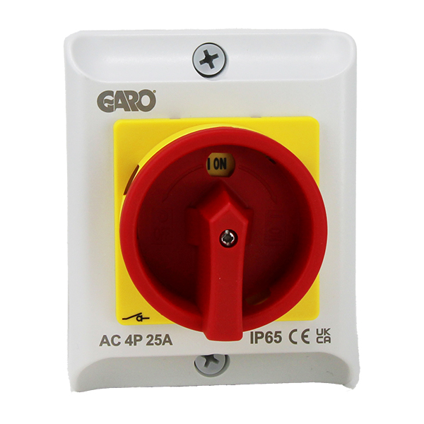 Garo Rotary Isolator AC IP65 25a 4P RIPE