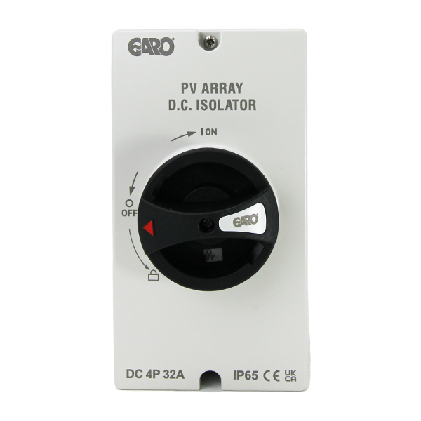 Garo Rotary Isolator DC 32a 4-Pole IP65