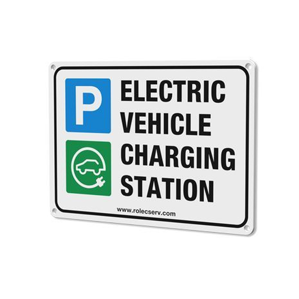 Standard Aluminiuim EV A5 Landscape Parking Sign