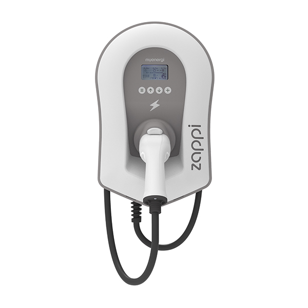 Zappi Eco-Smart EV Charge Point 7kW Tethered White